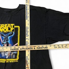 Great Wolf Lodge Star Wars Parody T Shirt May The Forest Be With You XL Black