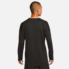 Nike Yoga Men’s Dri-FIT Crew Top (Black/Black, FB7775-010) Size Medium – black –