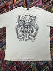Vtg Y2K Company 81Grunge Shirt Mens XXL White MMA Cyber Punk Mall Goth Punk
