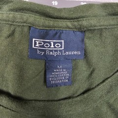 Vintage Polo Ralph Lauren Tshirt Medium Green 90s Singlestitch Preppy Classic