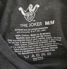 Spencer’s DC Comics The Joker T-Shirt Size Batman Villain Comic Book, Black
