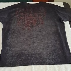 American Fighter Black Graphic Print Logo T-Shirt Men’s 2XL Crew Neck