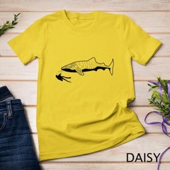 Scuba Diver Swimming With Whale Shark Unisex T-shirt