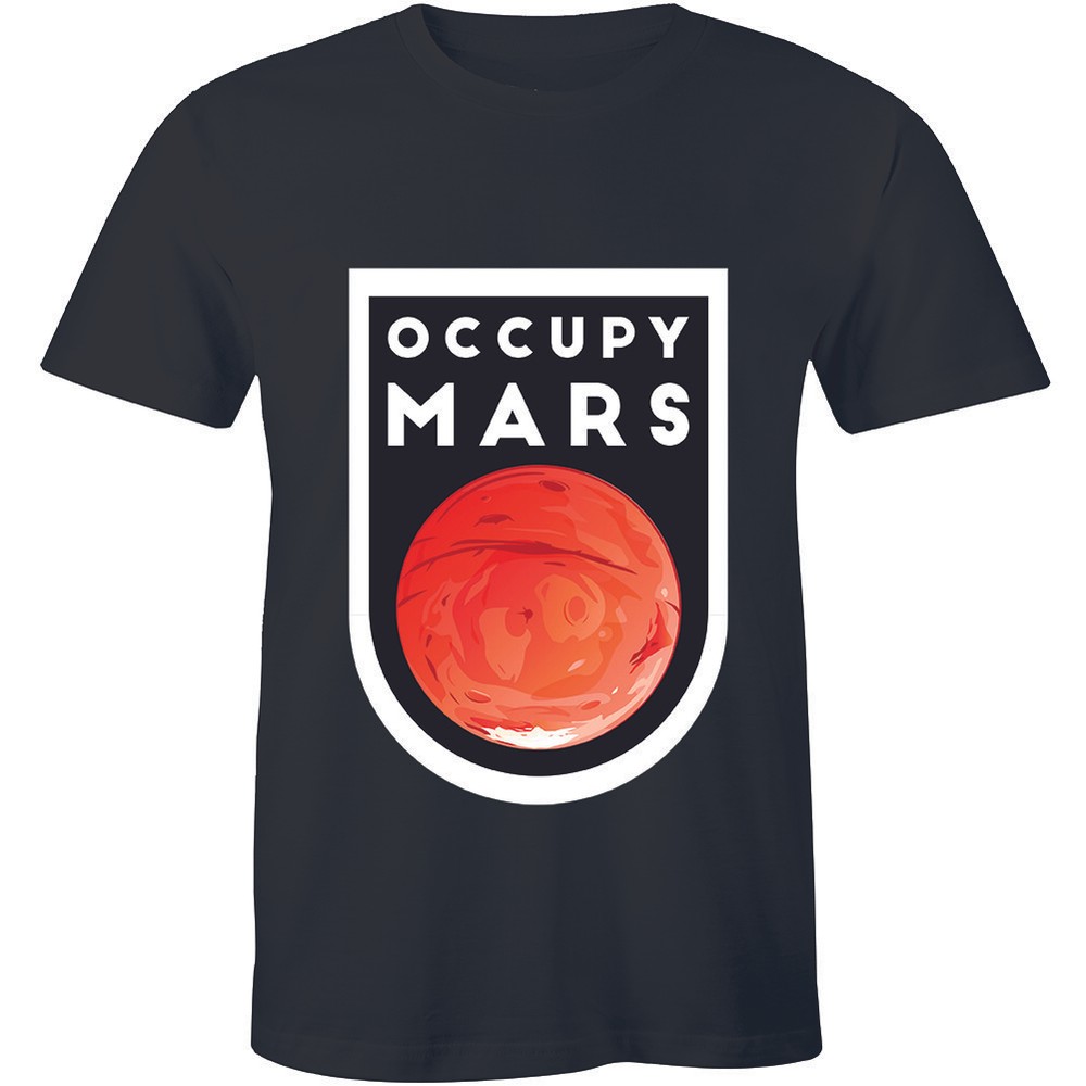 Occupy Mars Shirt Terraform Space Exploration Planets Tee Men T-shirt