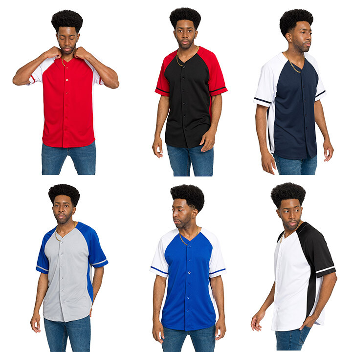 Victorious Men’s Team Uniform Sports Raglan Baseball Jersey T-Shirt BJ50