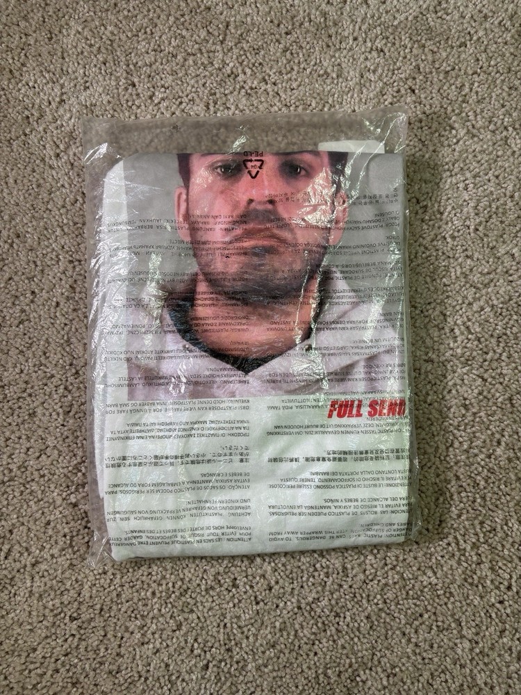 Full Send Kyle Forgeard Mugshot Graphic Tee Size L UNOPENED