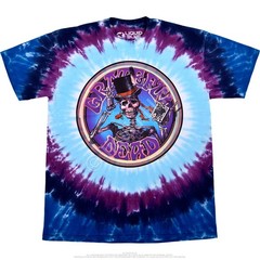 Grateful Dead Queen Of Spades Tie-Dye T-Shirt Liquid Blue