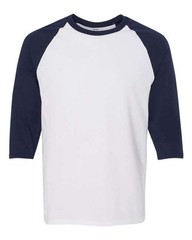 Gildan 5700 Unisex Heavy Cotton Raglan Three-Quarter Sleeve T-Shirt