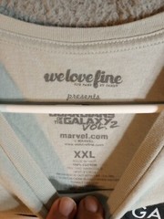 Guardians Of The Galaxy Vol 2 Shirt XXL 42 inches around waist