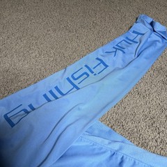Huk Performance Fabrics Fishing T-Shirt Mens 2XL Blue Long Sleeve UPF