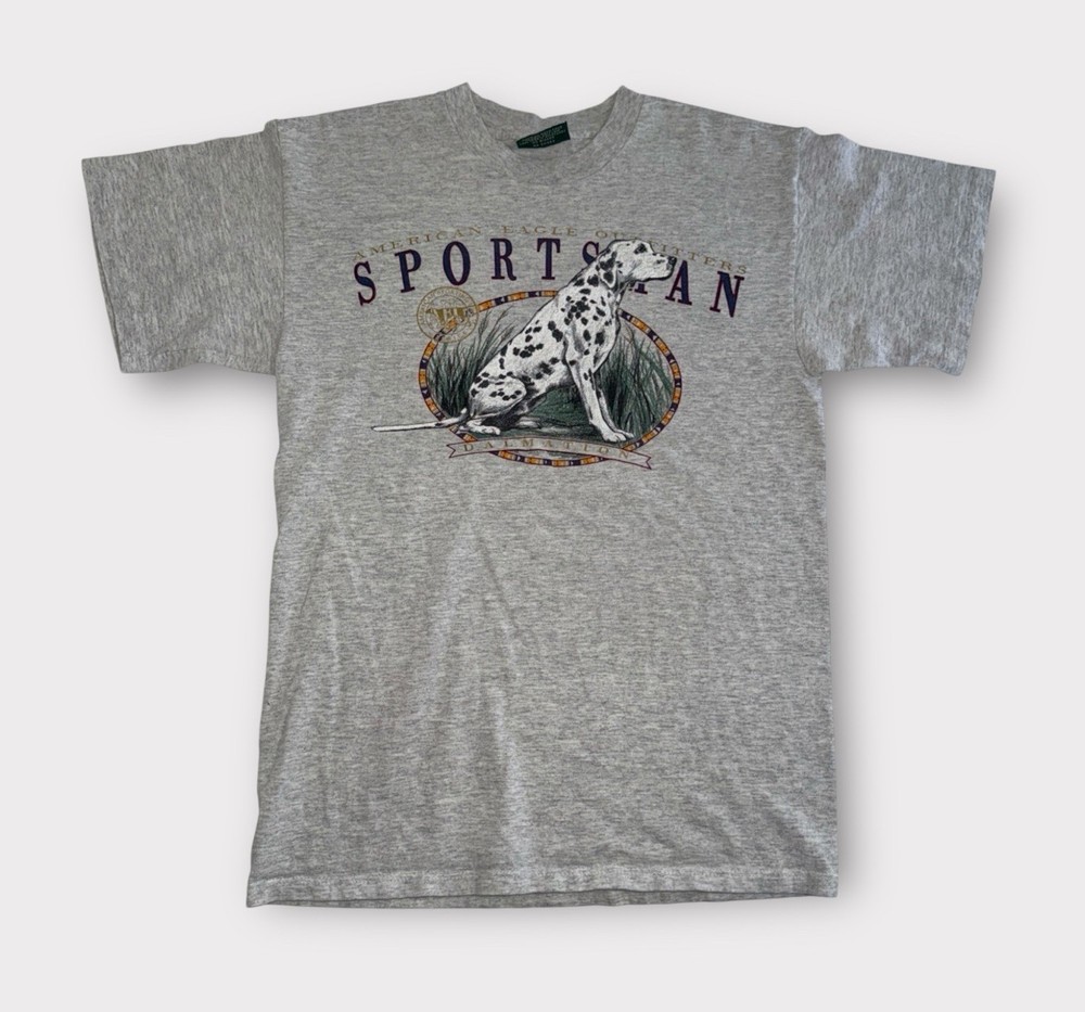 VTG American Eagle Outfitters T-Shirt Men’s Size L Gray Short Sleeve Sportsman