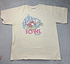Vtg 802 Donald Duck Tshirt The Fowl Side Graphic Spots Unisex Medium Disney