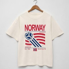 Norway World Cup Shirt Retro Norway Football Fan Tee Landslaget Soccer Gift