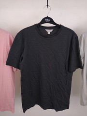 Autograph M&S Men’s 3Pcs T-Shirts Size S Pink Grey Black Short Sleeve NEW