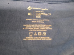 Members Mark crewneck short sleeve Pima cotton blend t-shirt men’s size XL