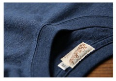 NON STOCK 9oz American Cotton Tubular T-Shirts Mens Loose Tee Shirt Solid Color