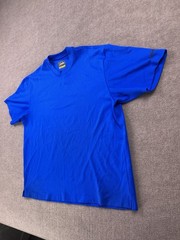 Cabelas Shirt Adult 2XL XXL Blue Casual Outdoors Polyester Hiking T-Shirt Mens