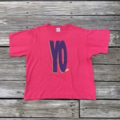 VTG Nike Spike Lee Jordan YO Shirt Size L (41-43) Made In USA Single Stitch Red