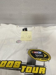Checkered Flag Sports 2008 Nascar Sprint T Shirt Short Sleeve White XL
