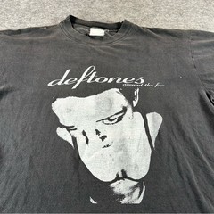 Vintage Deftones Shirt Men XL Black 90s Around The Fur Nu Metal Euro Band Tee