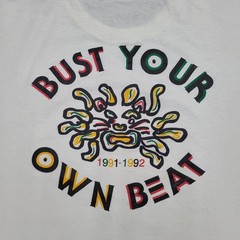 Vintage 1992 Colorful Bobcats Jammin Shirt L/XL 23×26 White