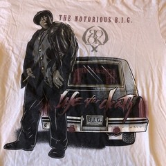 Notorious BIG TShirt White Womens Large Life After Death Brooklyn Mint Rook AsIs