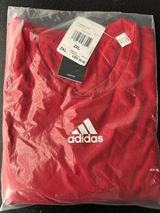 Adidas Creator LS T-Shirt 2XL Powered White Red Short Sleeve Cotton