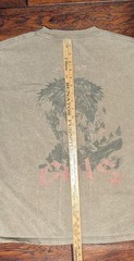 Aniqi Men’s The Struggler Acid Wash Short Sleeve Tee T-Shirt Brown Size Large