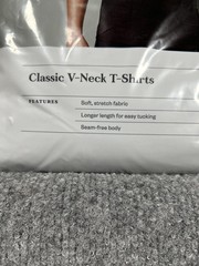 Goodfellow & Co Men’s Classic V-Neck T-Shirts 4-Pack Black Size L 42/44