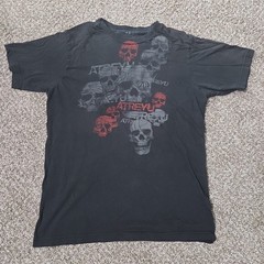 VTG The Core Mens Atreyu Graphic Band T Shirt Size S Grunge Skulls Rock Music