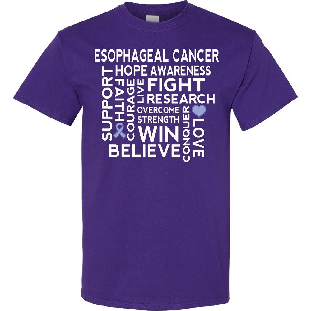 Inktastic Esophageal Cancer Awareness Walk T-Shirt Support Ribbon Month Event