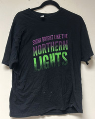 SOL’S REGENT Unisex Shine Bright Like The Northern Lights T-Shirt Black | XL