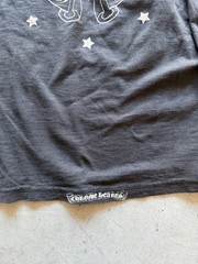 Vintage Chrome Hearts Black Long Sleeve Pocket Tee Star Graphic Print Size S