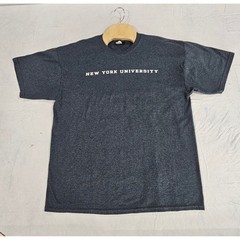 MV Sport New York University NYU T-Shirt Charcoal Heather Grey Mens XL