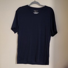 Navy Blue Alfani V Neck T Shirt