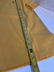 Polo Ralph Lauren Shirt Mens Gold/Yellow V Neck Classic Fit Pony Logo Size Small