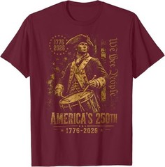 America’s 250th Anniversary Revolutionary Soldiers Patriotic T-Shirt