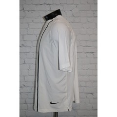 Nike T-Shirt Mens XL White Graphic Dri-Fit Polyester Spandex Performance Tee **