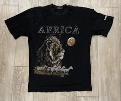 Everything Ethnic Wildlife Africa Safari Lion Zebra Shirt Small Namibia Adult