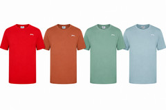 Mens Slazenger 100% Cotton Plain Crew Neck T Shirt XS S M L XL XXL 3XL 4XL BNWT