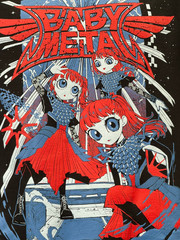 Babymetal World Tour Shirt 2026 Anime Chibi Reprint T-Shirt