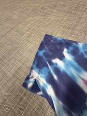 VTG M. Dubois 1991 Blue Tropical Aquatic Dolphins Tie Dye Size XL Single Stitch