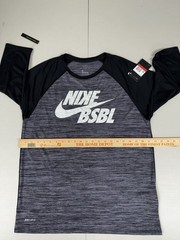 Nike Men’s Velocity Legend 3/4 Sleeve Baseball Top Gray $40 NWT Pick Size