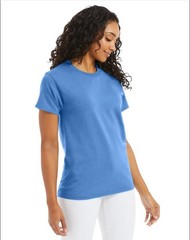Hanes 5170 5XL EcoSmart Crewneck Short Sleeve Tee Pit to Pit 31″ Carolina Blue
