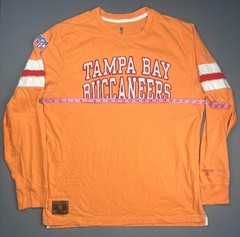Reebok Tampa Bay Buccaneers Long Sleeve Shirt Mens XL Orange NFL Vintage Logo T