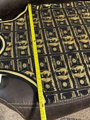 PWT classic And Cool Men’s Top Dollar Bill Print Size M Mettalic Gold And black