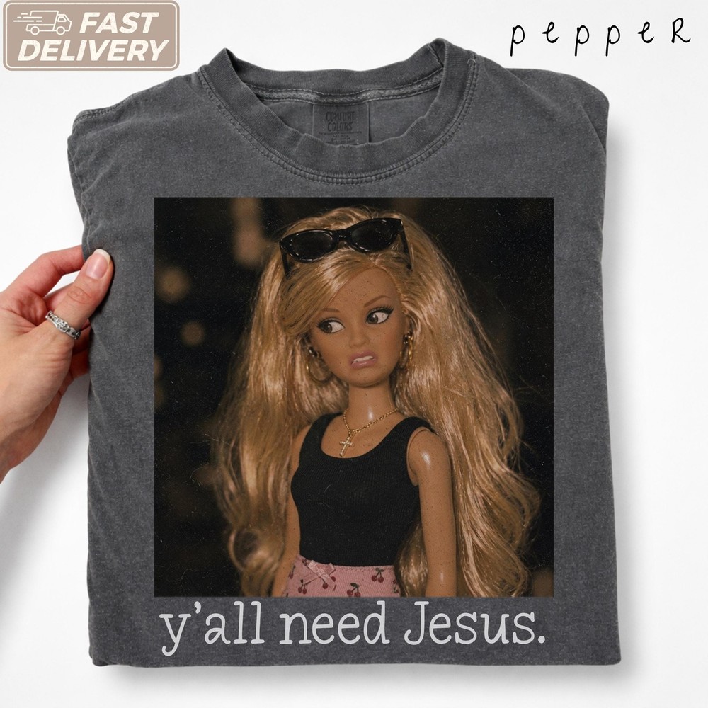 Yall Need Jesus Funny Christian Shirt Trendy Mom Graphic Tee