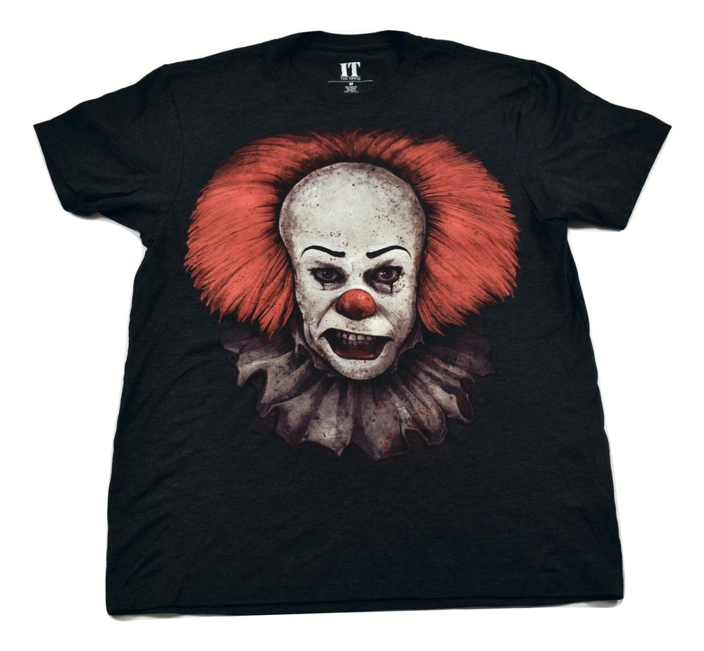 It The Movie Mens Pennywise Horror Clown Shirt New S, M, L, XL, 2XL