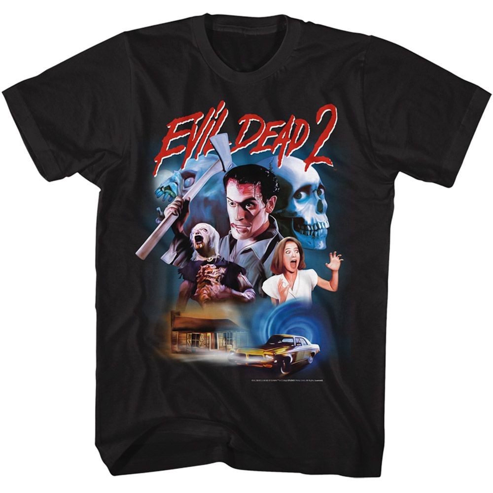 Evil Dead Collage Drawing T-Shirt
