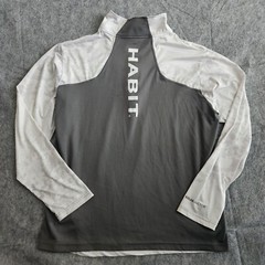 Habit Fishing Solar Factor Shirt Men’s XL Gray White Realtree Performance 40+